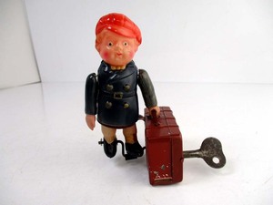 希少　ＡＬＰＳ１９４５-５２年製　Ｔｒａｖｅｌｅｒ　Ｂｏｙ　完動美品　高さ約15cm