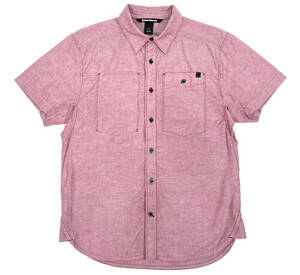 2010s BLACK DIAMOND S/S Cotton shirts M Red ブラックダイアモンド コットン半袖シャツ レッド 登山 アウトドア