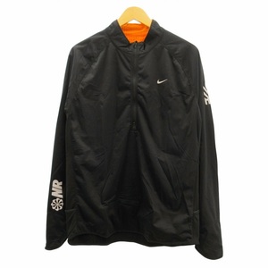 ナイキ NIKE 美品 ドライフィット NR ブルゾン ジャケット ハーフジップ大きいサイズ 黒 ブラック XL ●ECO メンズ