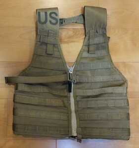 米軍実物 MOLLE II　MODULAR LIGHTWEIGHT LOAD-CARRYING EQUIPMENT VEST,FLC,W/ZIPPER USMC MARPAT COYOTE BROWN　コヨーテベスト