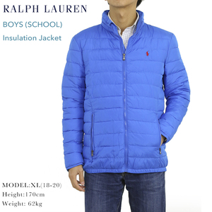 新品 アウトレット 18461 L(14-16)ボーイズサイズ(男の子)中綿ジャケットpolo ralph lauren ポロ ラルフ ローレン