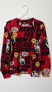 ヒステリックグラマー　HYSTERIC GLAMOUR　トレーナー　スウェットトレーナー　総柄　未使用品　サイズＳ　送料無料