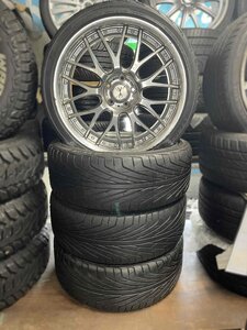 中古 Weds 20インチホイール + 中古 トライアングル 245/35R20 2019年製　4本セット！アルファード,ヴェルファイア,etc.