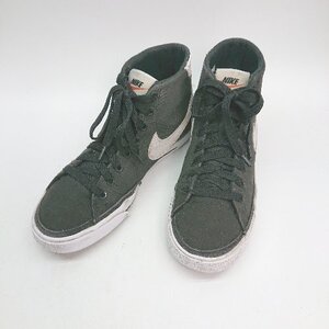 ◇ NIKE ナイキ レガシー キャンバス MID DD0161-001 スニーカー サイズ24 ブラック レディース E