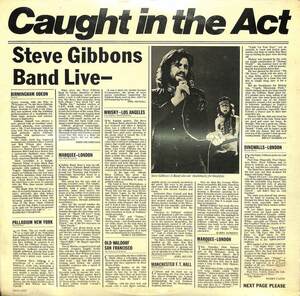 244114 STEVE GIBBONS BAND / Caught In The Act(LP)