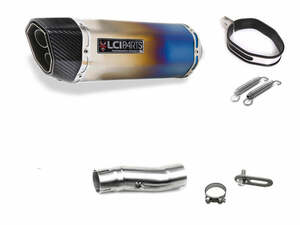 BMW R850R 2002- LCIPARTS ツインエンド チタン スリップオンマフラー