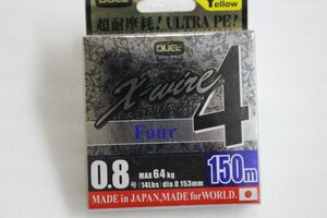 ◎デュエル Xワイヤー4 150ｍ 0.8号 14ｌｂ 【未使用品】◎