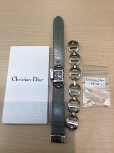 Christian Dior クリスチャンディオール レディース腕時計 クオーツ時計 D78-100-MINOIN 電池交換済 バンド付属