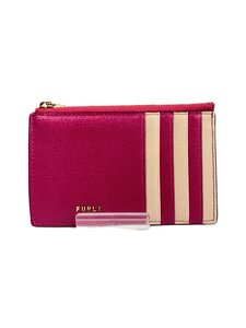 FURLA◆カードケース/PVC/PNK/レディース