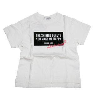 CHEER GIRL 半そでTシャツ ワイドシルエット ホワイト 150cm 綿100% オリジナル