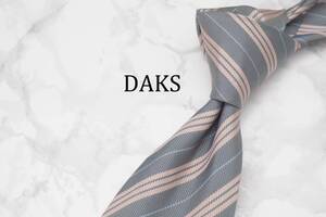 【美品】DAKS ダックス A-785 ITALY イタリア製 ブランド ネクタイ 良品 古着 卸 USED オールド SILK