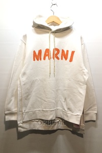 経堂) マルニ MARNI ロゴ プルオーバー パーカー FLJE0179P1 ホワイト 23SS サイズ38 レディース