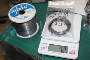 ALPHA PLASTIC ROSIN 38SN,62PB,AT7076, 2,5mmΦ 2ｍ、71～72ｇ その3．