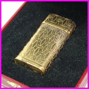 ★Cartier/カルティエ ゴドロン ハッピーバースデー ガスライター/ゴールド/ケース付き/喫煙グッズ&1808900252