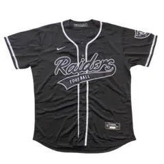 NikeナイキRaidersブラックBasebell Jerseyジャージ黒XL