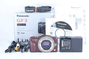 ★極上美品パナソニック ★PANASONIC LUMIX DMC-GF3 ボディ ★元箱付き★#X676