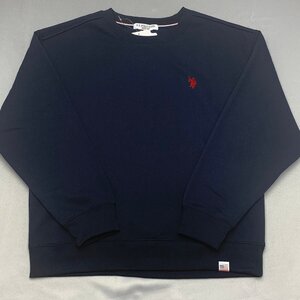 【送料無料】【新品】US.POLO ASSN レディース裏起毛トレーナー　　L　　ネイビー★33329