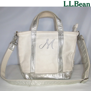 L.L.Bean エルエルビーン □ 日本限定モデル シルバーカラー トートバッグ □ 公式オンラインモデル