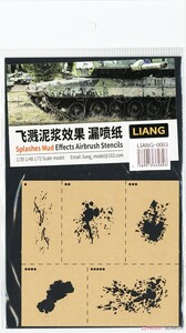 ◆◇LIANG Model【LIANG-0003】エアブラシ用泥はね表現ステンシル （1/35・1/48・1/72）◇◆