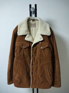 WHEREABOUTSxWrangler/ウェアラバウツ×ラングラー/WRANGE COAT/ランチコート/ボアコーデュロイジャケット/肉厚/滑らか袖裏地