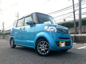 予備検渡しじゃありません！車検取立てR8年6月まで★H27年式 N-BOX G-Lパッケージ★インターナビ＆地デジ/左パワスラ★機関快調/内外装綺麗