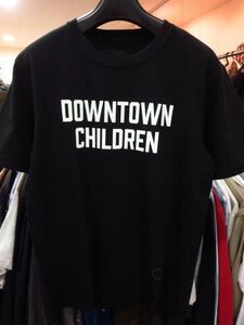 TANGTANG タンタン 20AW (T-1158) STATUS TEE DOWNTOWN プリント Tシャツ 新品 黒 ブラック BLACK S