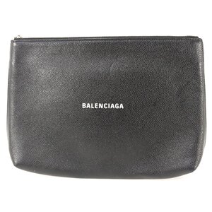 BALENCIAGA バレンシアガ クラッチバッグ セカンドバッグ ポーチ 小物入れ レザー ブラック 黒 取っ手あり ユニセックス 618362