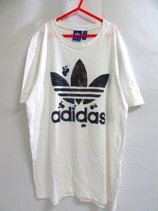 f6591n adidas originals アディダスオリジナルス プリントTシャツ L デカロゴ