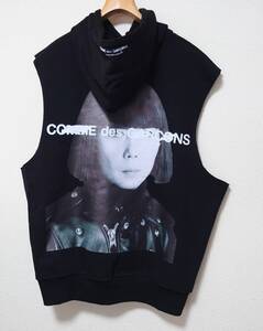 MASTER NUMBER FAKE FACE SLEEVELESS HOOD コムデギャルソン comme des garcons 川久保玲 オマージュ ビッグ ノースリーブ パーカー TX