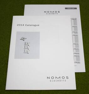 NOMOS 2014Catalogue ノモス　2014年カタログ＆プライスリスト