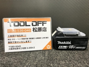 013♪おすすめ商品♪マキタ makita 18V6.0Ah純正リチウムイオンバッテリー BL1860B 充電回数11回