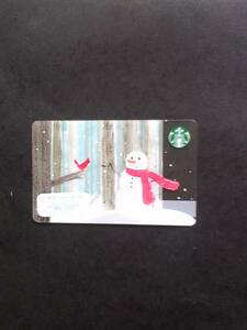 絶版2015●雪だるま●海外スターバックス●クリスマスカード