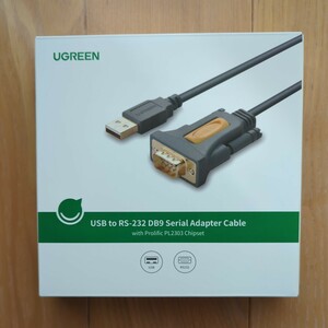 UGREEN USB シリアル変換ケーブル RS232 USB 9ピン 変換 シリアルケーブル D-sub9ピン Windows Mac OS両対応 2m