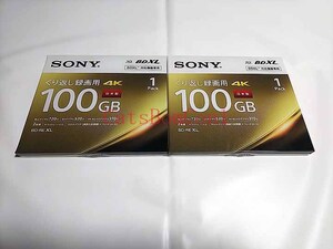 BD-RE XL BDXL 100GB 計2枚 2倍速 SONY くり返し録画用 日本製 [未開封] ブルーレイ