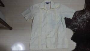 90s 80s キューバシャツ premier ビンテージ vintage バナナイエロー old レトロ オールド cuba プレミア M 黄色 オープンカラー 開襟