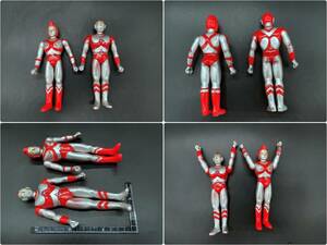 Φ バンダイ Φウルトラマンソフビシリーズ ウルトラマン80＋ユリアン 1998 円谷プロ @特撮 ジャンクフィギュア