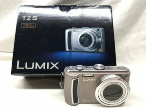 稼動品 Panasonic パナソニック LUMIX ルミックス DMC-TZ-5 デジタルカメラ デジカメ 付属品あり ブラウン