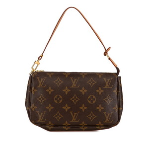 ルイ ヴィトン モノグラム ポシェット アクセソワール ハンドバッグ M51980 ブラウン PVC レザー レディース LOUIS VUITTON 【中古】