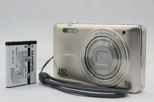 【美品 返品保証】 オリンパス Olympus VG-145 ゴールド 5x Wide バッテリー付き コンパクトデジタルカメラ v539