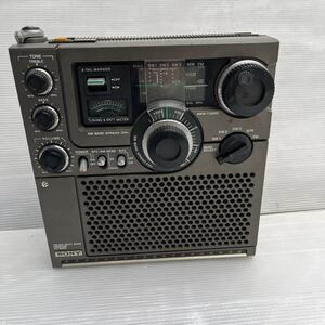 F SONY ICF-5900 FM/AM MULTI BANDRECEIVER ソニー スカイセンサー ラジオ スプレッドダイヤル マルチバンドレシーバー 通電確認済 動作品