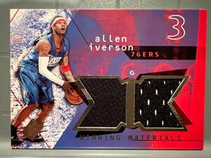 激レア Shorts Jersey 04 Upper Deck SPX Allen Iverson アレン・アイバーソン NBA 実使用 ユニフォーム 76ers バスケ Panini MVP All-star