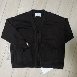 ブラウンS Wtaps PALMER / SWEATER / POLY セーター カーディガン ダブルタップス