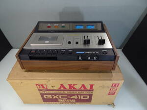 AKAI/アカイ　GXC-41D　GXヘッド　カセット　ステレオ　デッキ　現状品　箱付き　中古