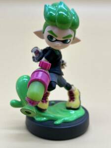 初期化済 セット アミーボ amiibo スプラトゥーン ネオングリーン ブルー ボーイ フィギュア Nintendo 任天堂