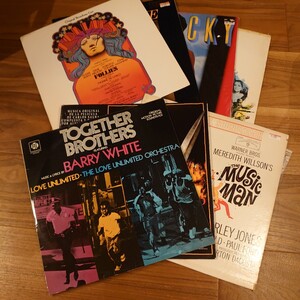 【7枚】サントラのレコードセット【soundtrack.follies,together brothers,el dorado,music man,hurricane】