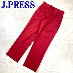 ジェイプレス チノパン 綿 テーパード 赤 J.PRESS コットン レッド 76 C5265