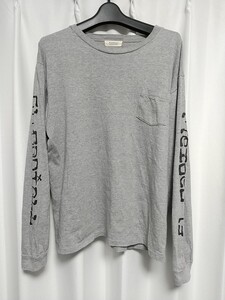 RADIALL カー 車 バックプリント 長袖Tシャツ Ｍサイズ グレー ラディアル MADEINJAPAN 日本製 ルードブランド アメカジ カットソー 中古