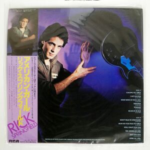 帯付き RICK SPRINGFIELD/SUCCESS HASN’T SPOILED ME YET/RVC RPL8127 LP
