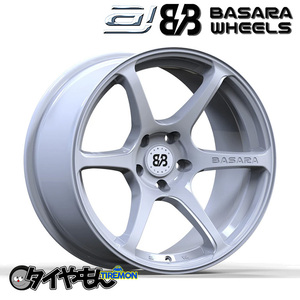 アクセレラ バサラホイール 17インチ 5H114.3 9J +0 1本 ホイール ホワイト BASARA WHEELS ドリフト GTR