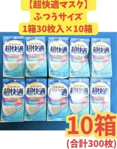 超快適マスクプリ−ツタイプ　ふつうサイズ ３０枚×10箱セット